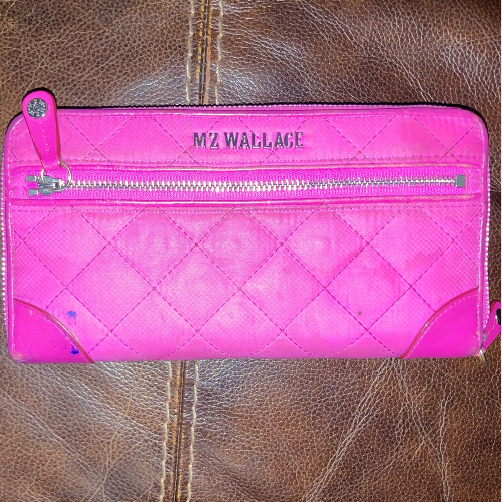 MZ Wallace Pink Quilted Women's Wallet